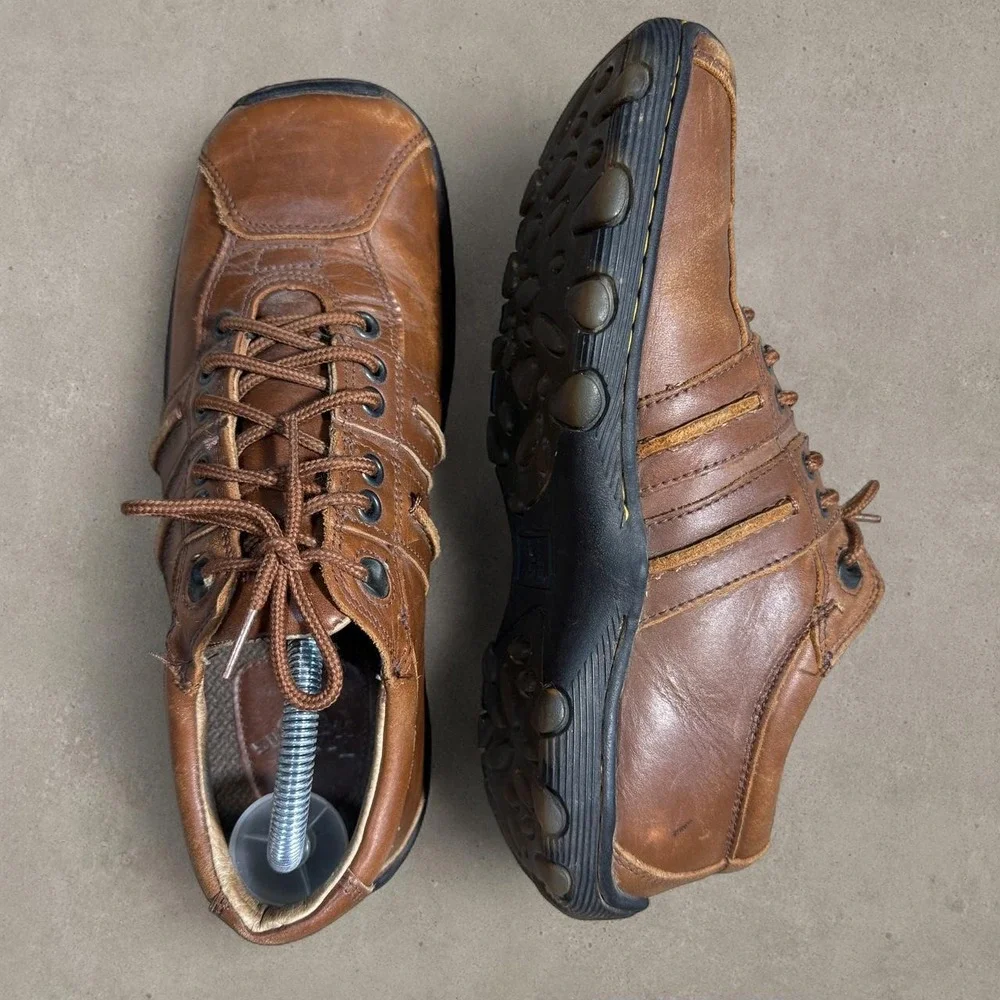 Dr. Martens 90s Y2K Air Wave square toe Brown Leather Shoes Men's US 8